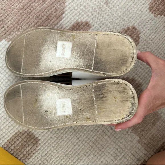 Fendi White leather Logo Sneakers - Picture 7 of 8